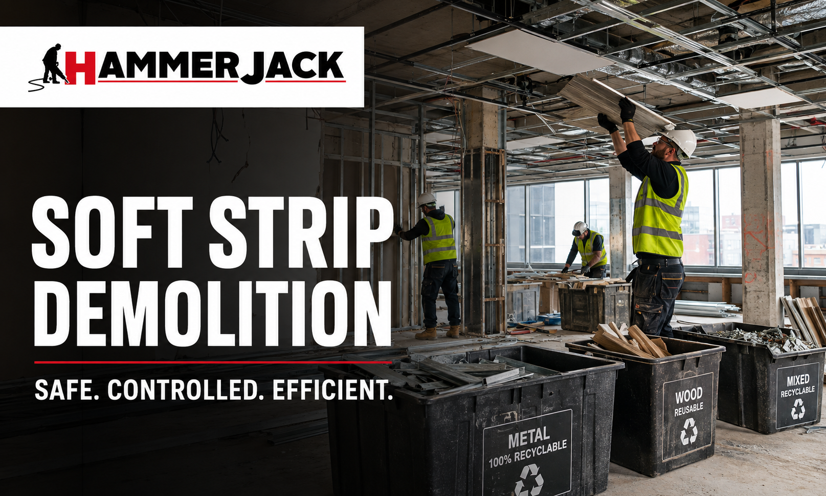 Soft strip demolition